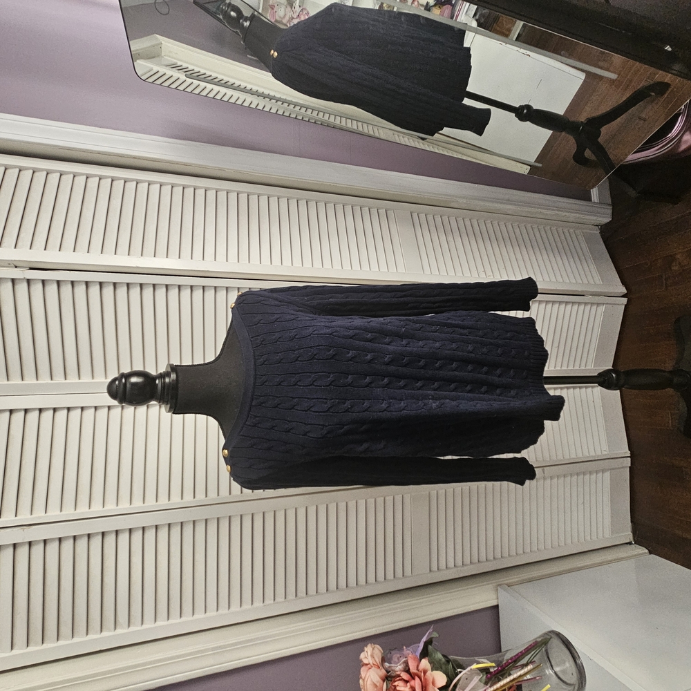 Ralph Lauren Navy Cable Knit Sweater